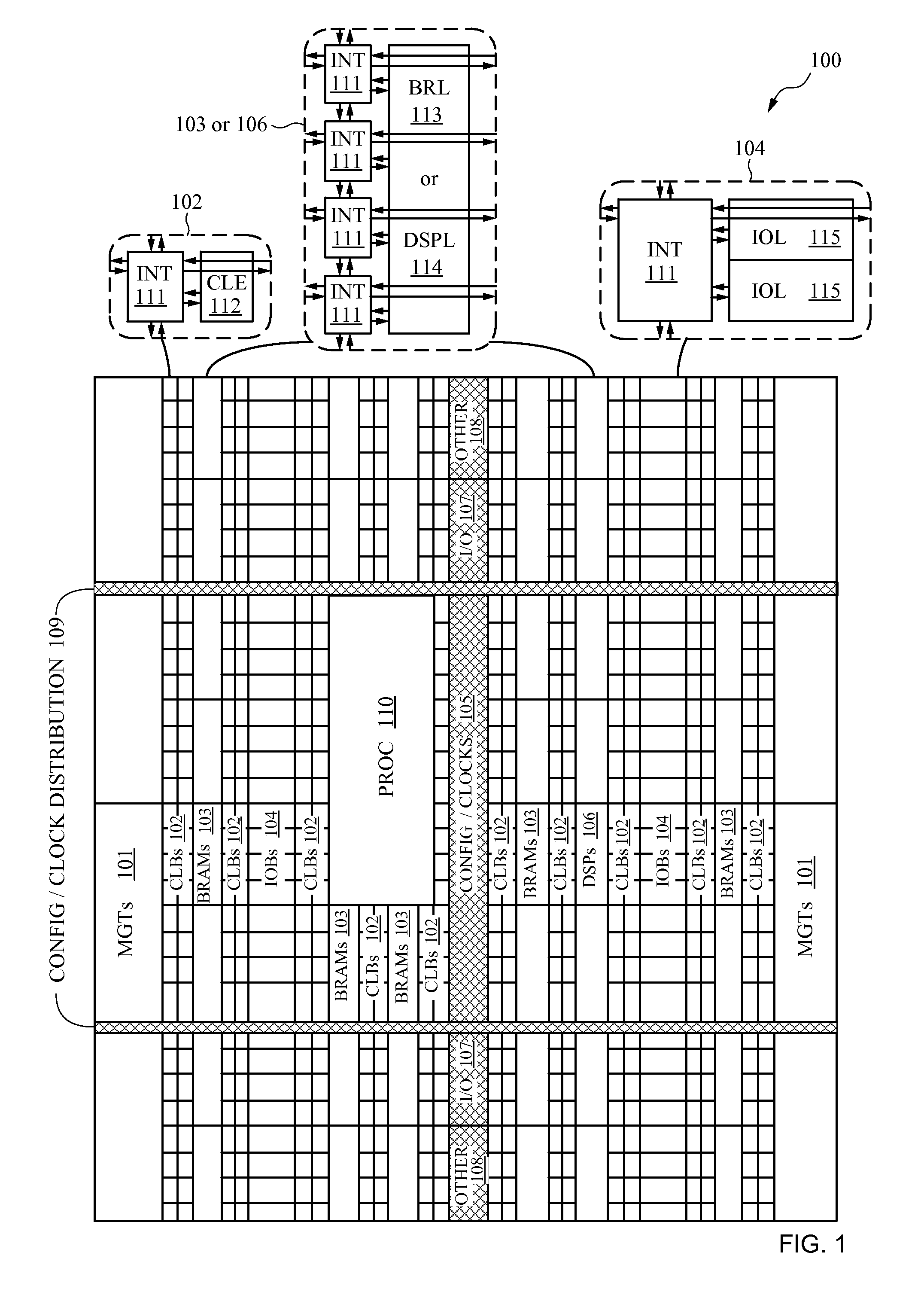 Method of and circuit for generating parameters for a predistortion circuit in an integrated circuit using a matrix