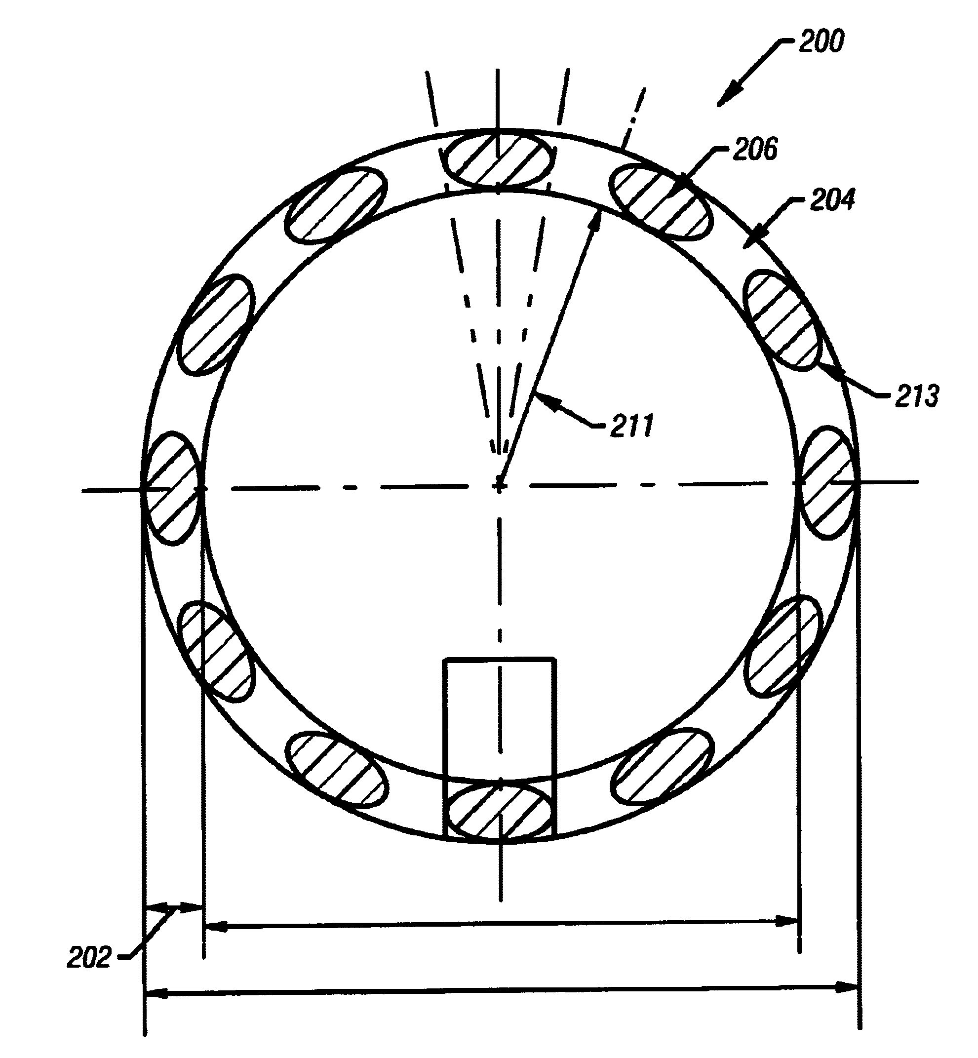 Slotted NMR antenna cover