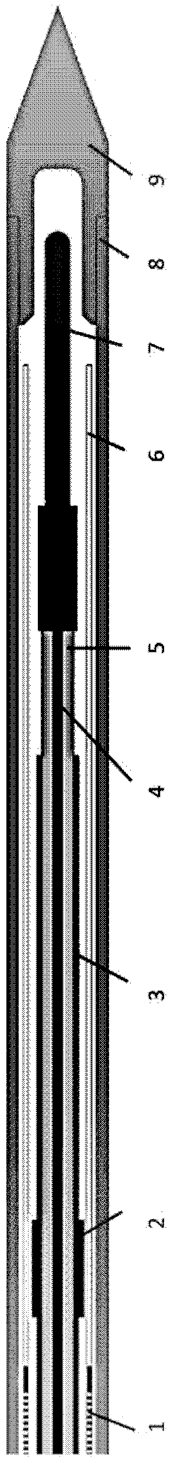 Antenna component used for microwave ablation and microwave ablation needle adopting same