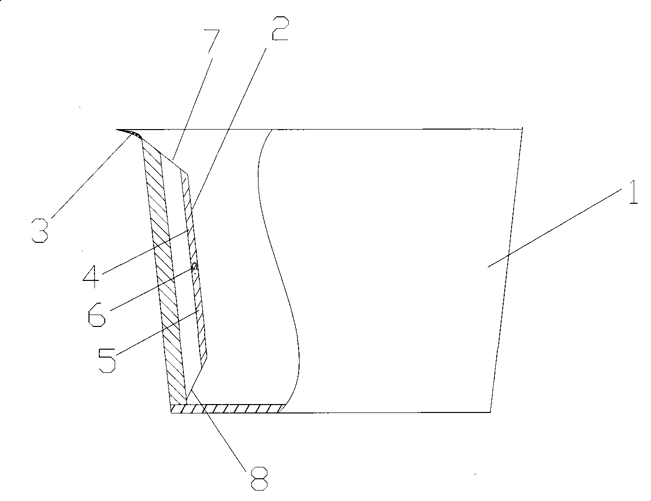 Pouring ladle molten iron drainage trough and mold brick thereof