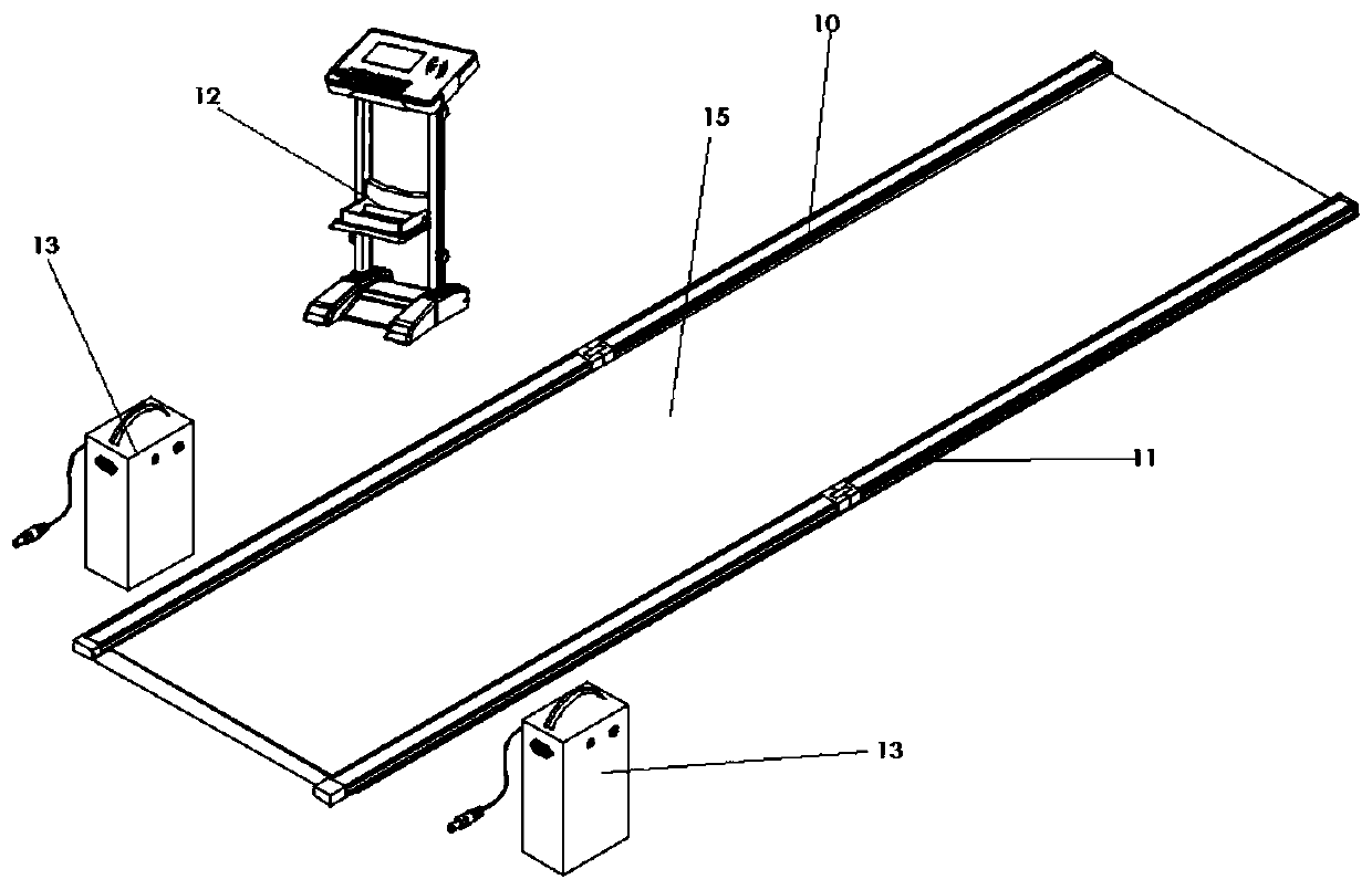 Standing long jump tester