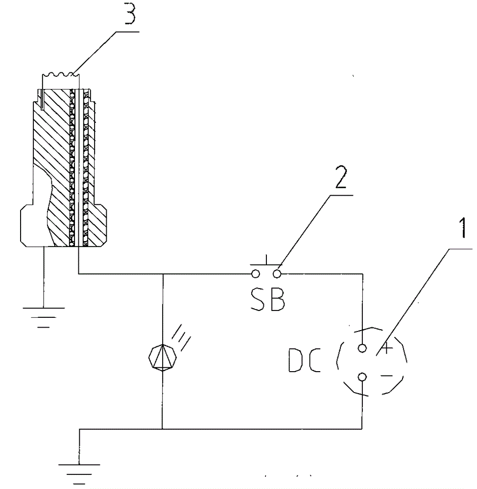 Ignition device for starting smoke sprayer