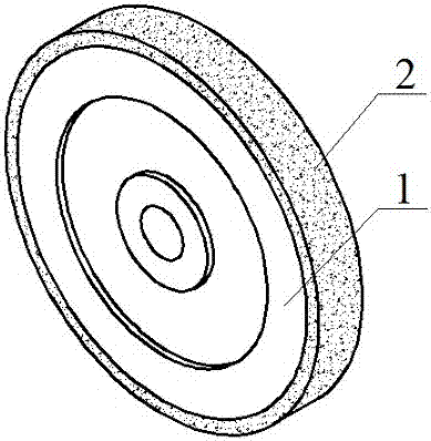 CVD diamond grinding wheel with ordered micro-structured surface and making method thereof