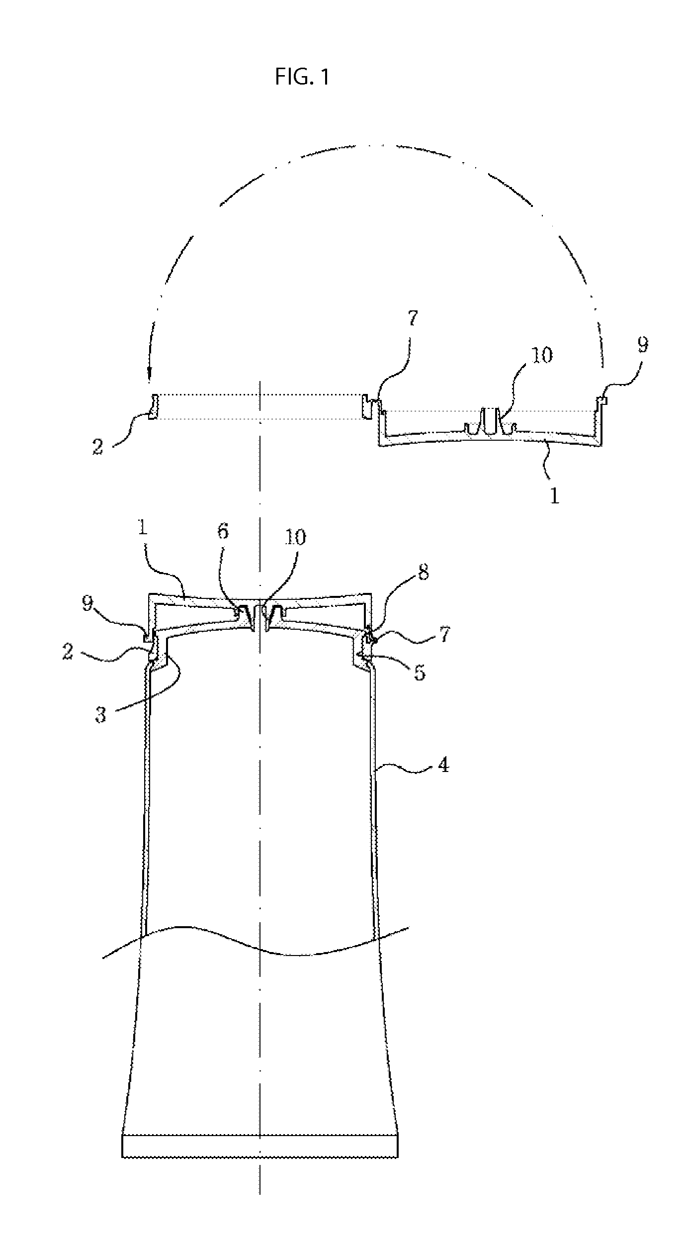 Ring flip-top tube container