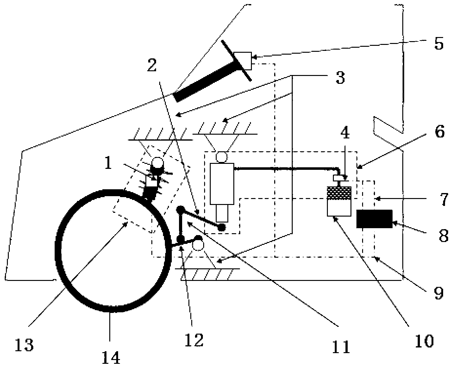 Hydraulic supporting system-based breakable automobile stabilizer bar system