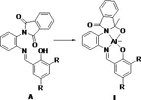 Method for Catalyzing Caprolactone Polymerization Using Asymmetric Aluminum Complex Containing O-Phenylenediamine Group