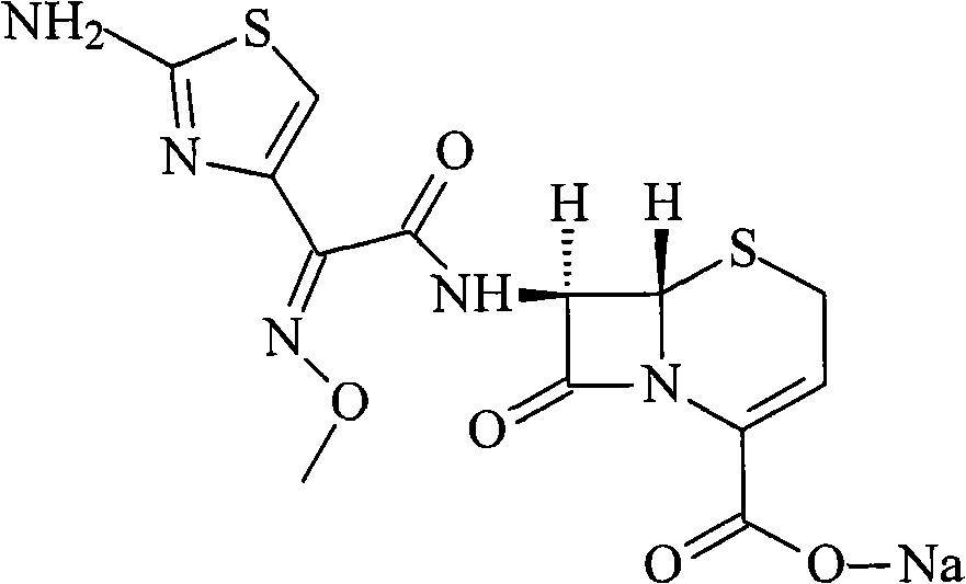 Cefuroxime sodium compound and new preparation method thereof