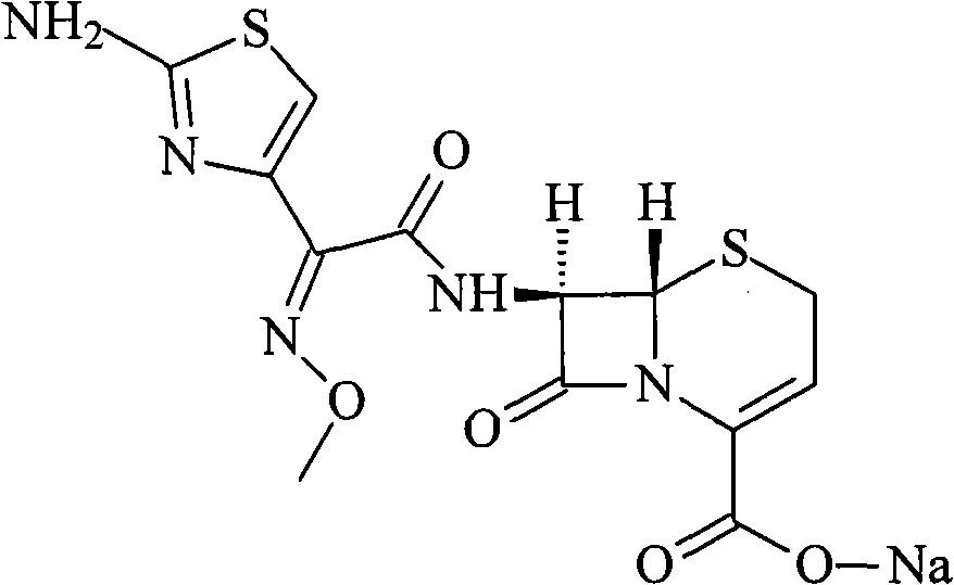 Cefuroxime sodium compound and new preparation method thereof