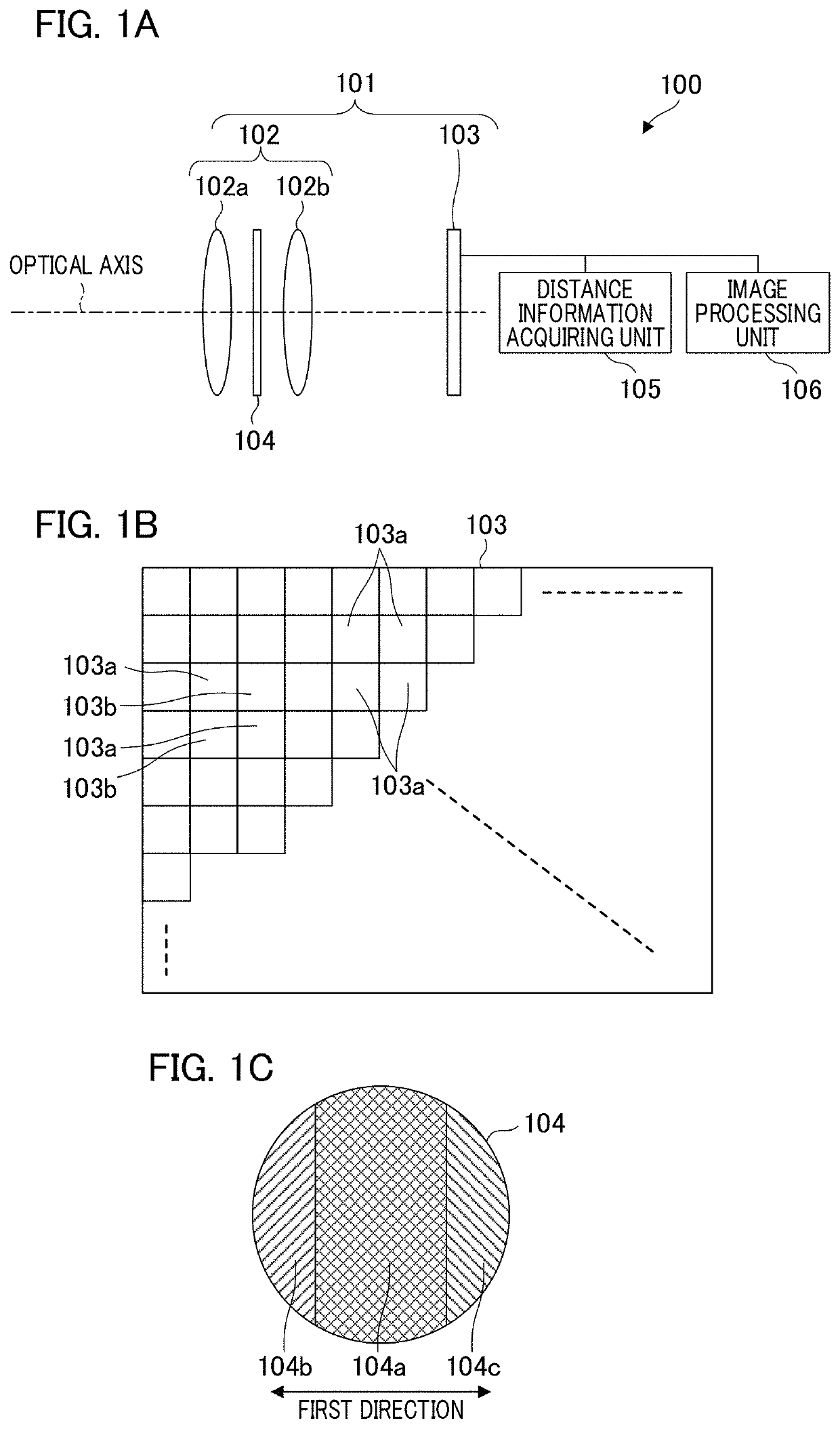 Distance measuring device, imaging apparatus, moving device, robot device, and recording medium