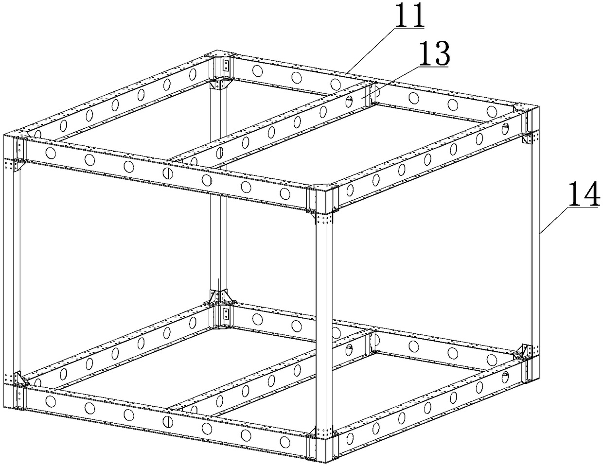 Energy-saving and environment-friendly industrialized fabricated house structure