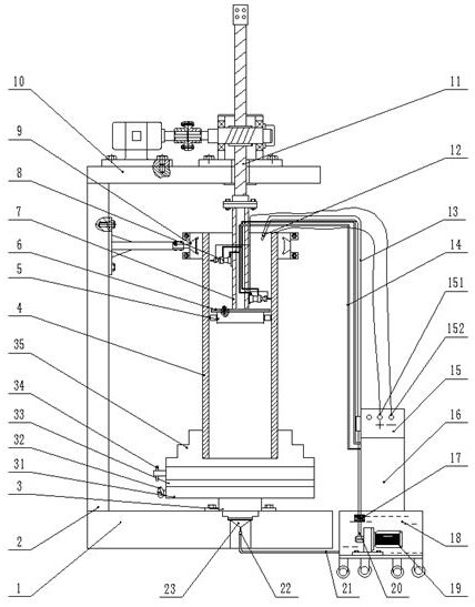 A processing device and processing method for processing blind holes in perforating guns in pairs