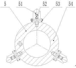 A processing device and processing method for processing blind holes in perforating guns in pairs