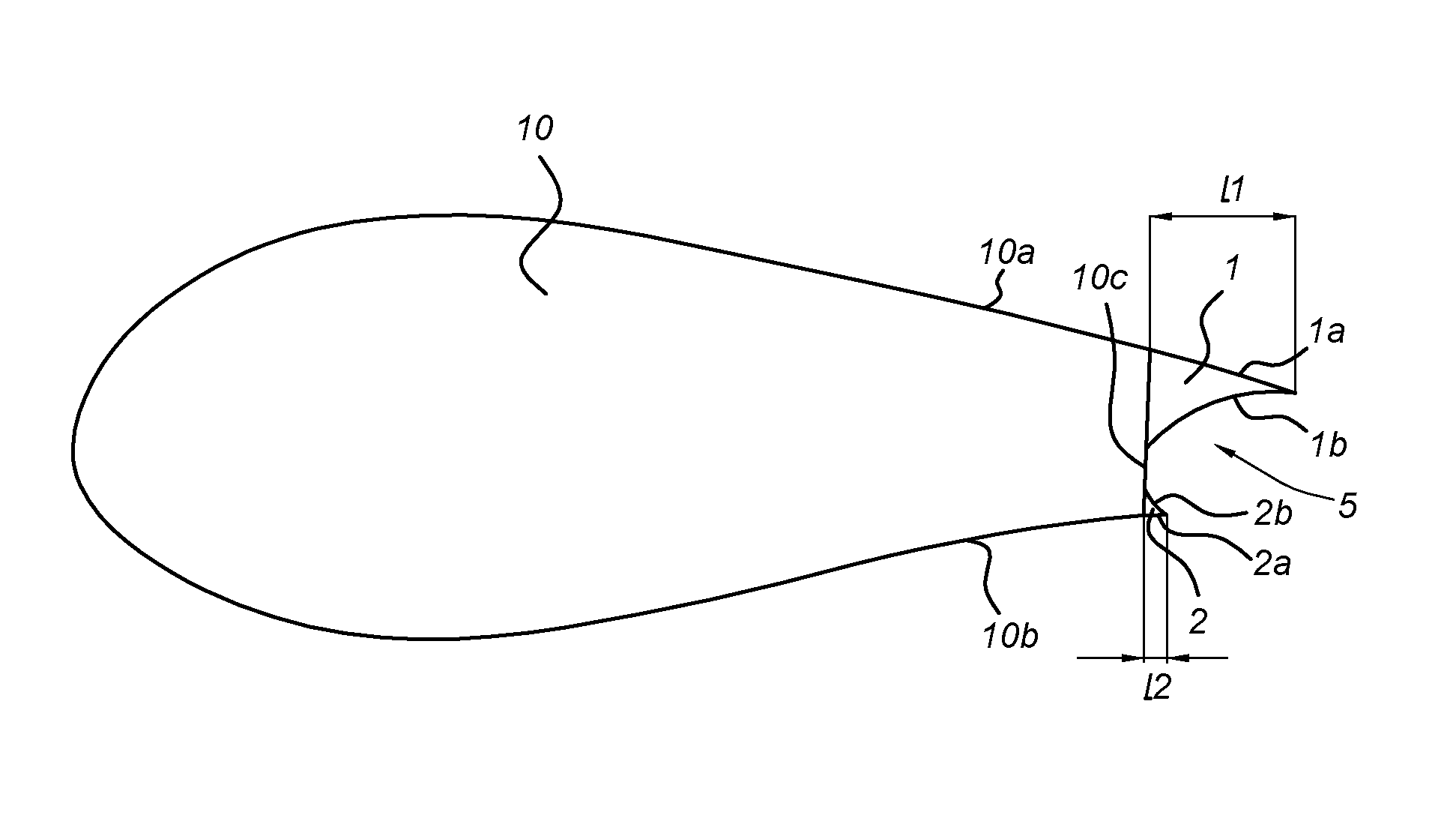 Swallow tail airfoil