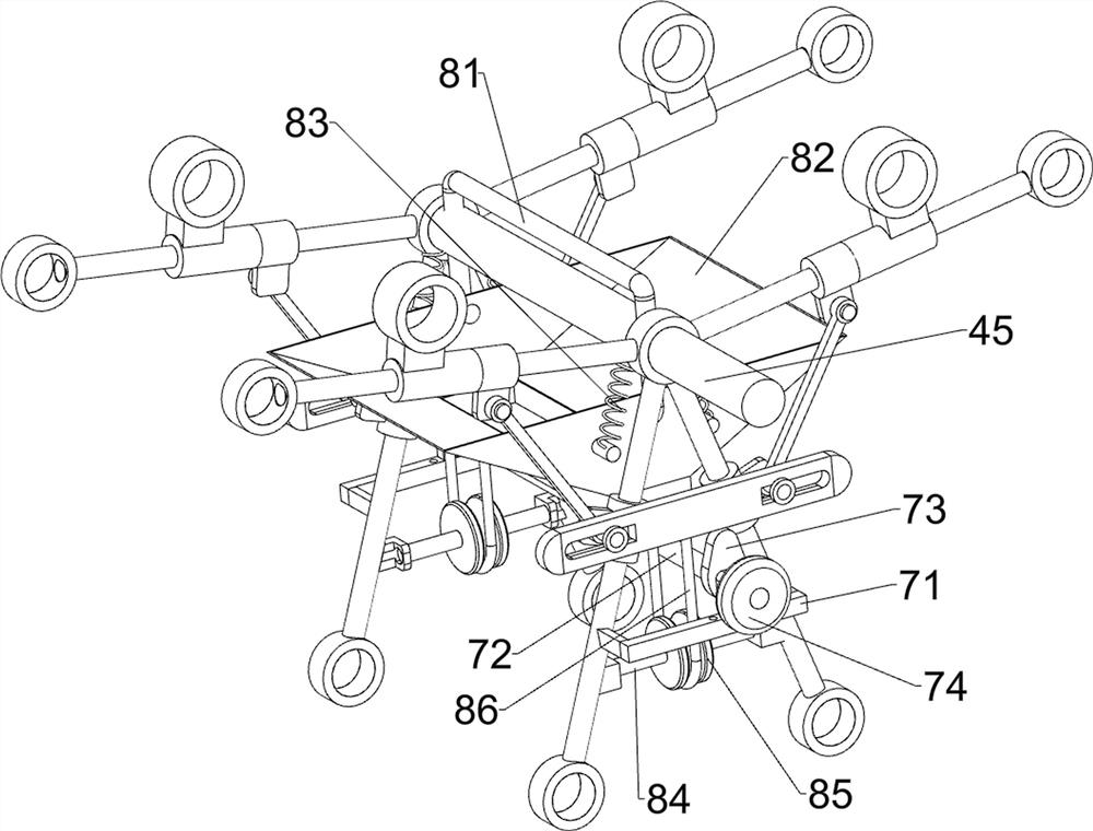 A wood floor residual wax wiping machine