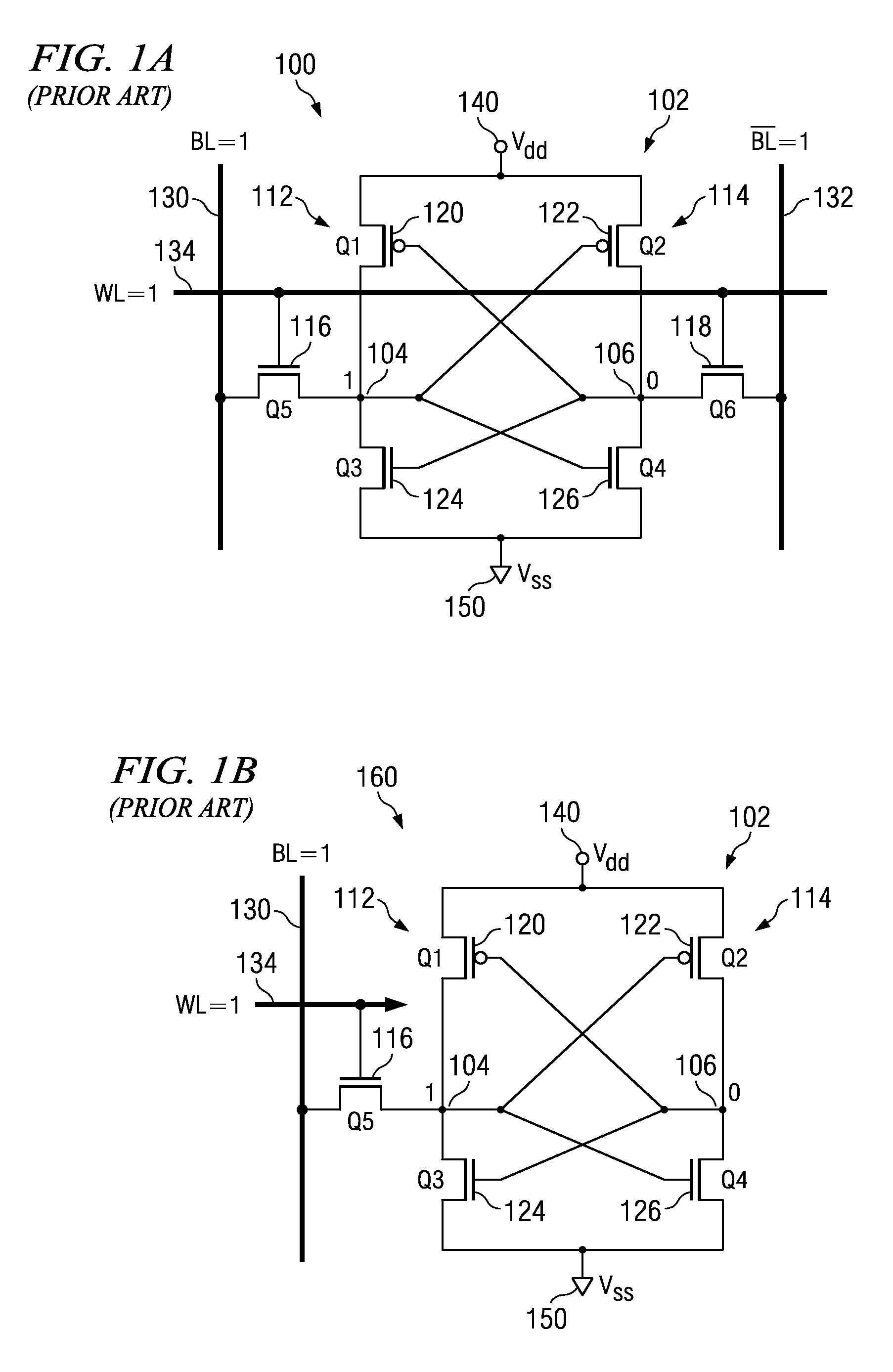 SRAM cell with column select line