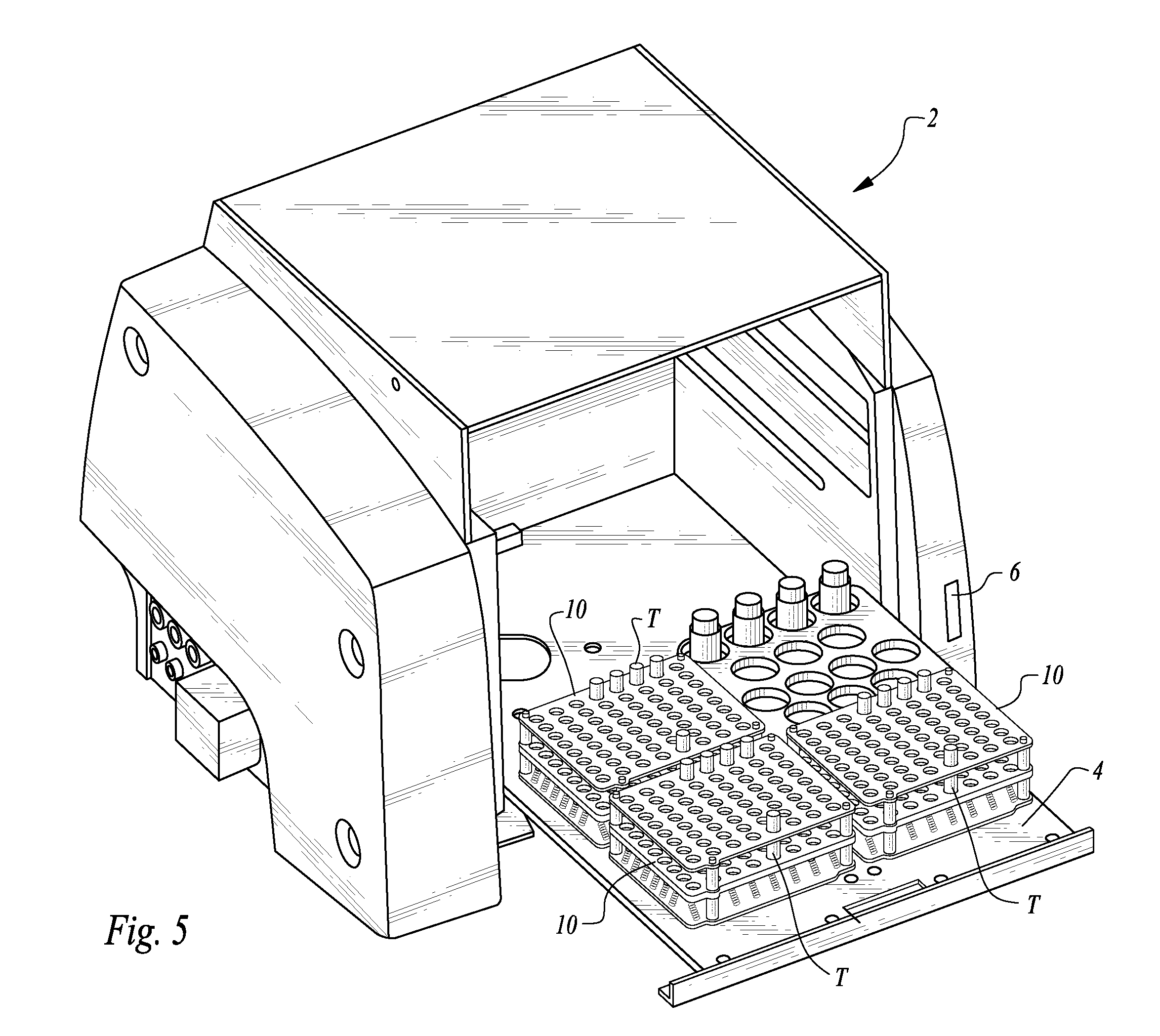 Sample container intelligent rack and loading method