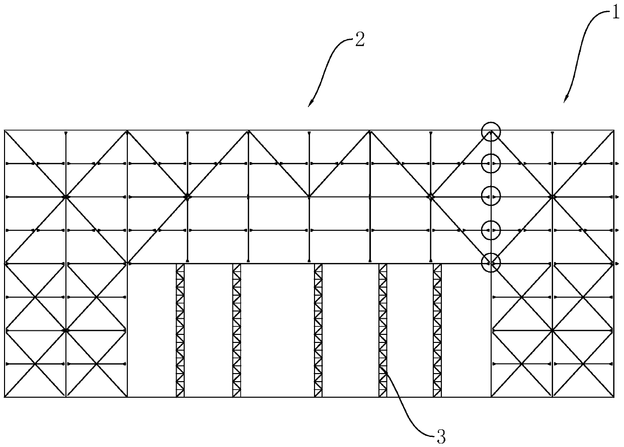 Large-span steel structure staggered-layer closure installation method