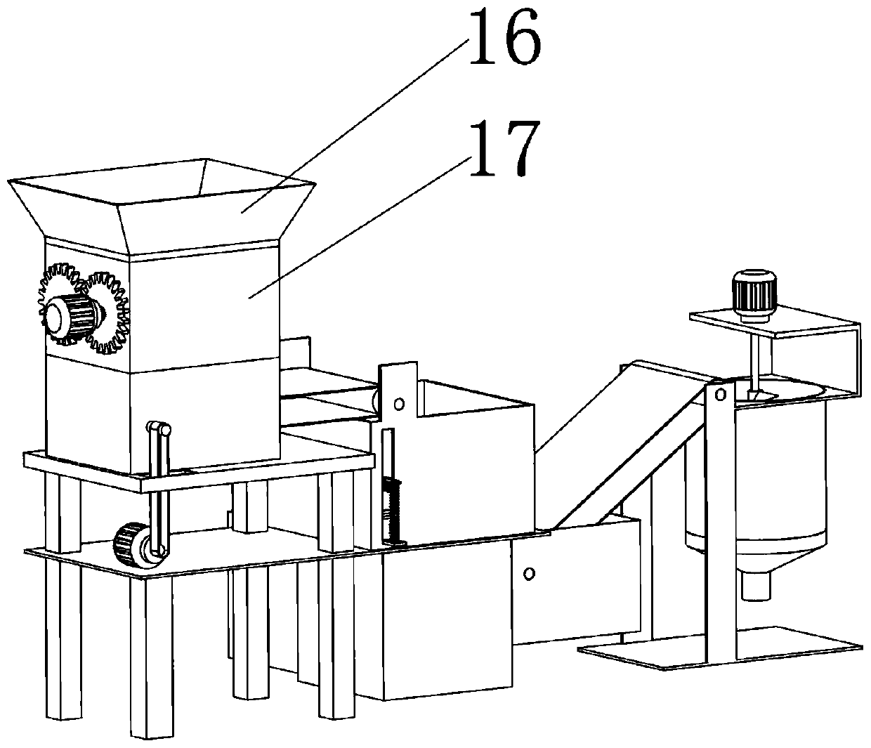 Concrete crushing regeneration equipment