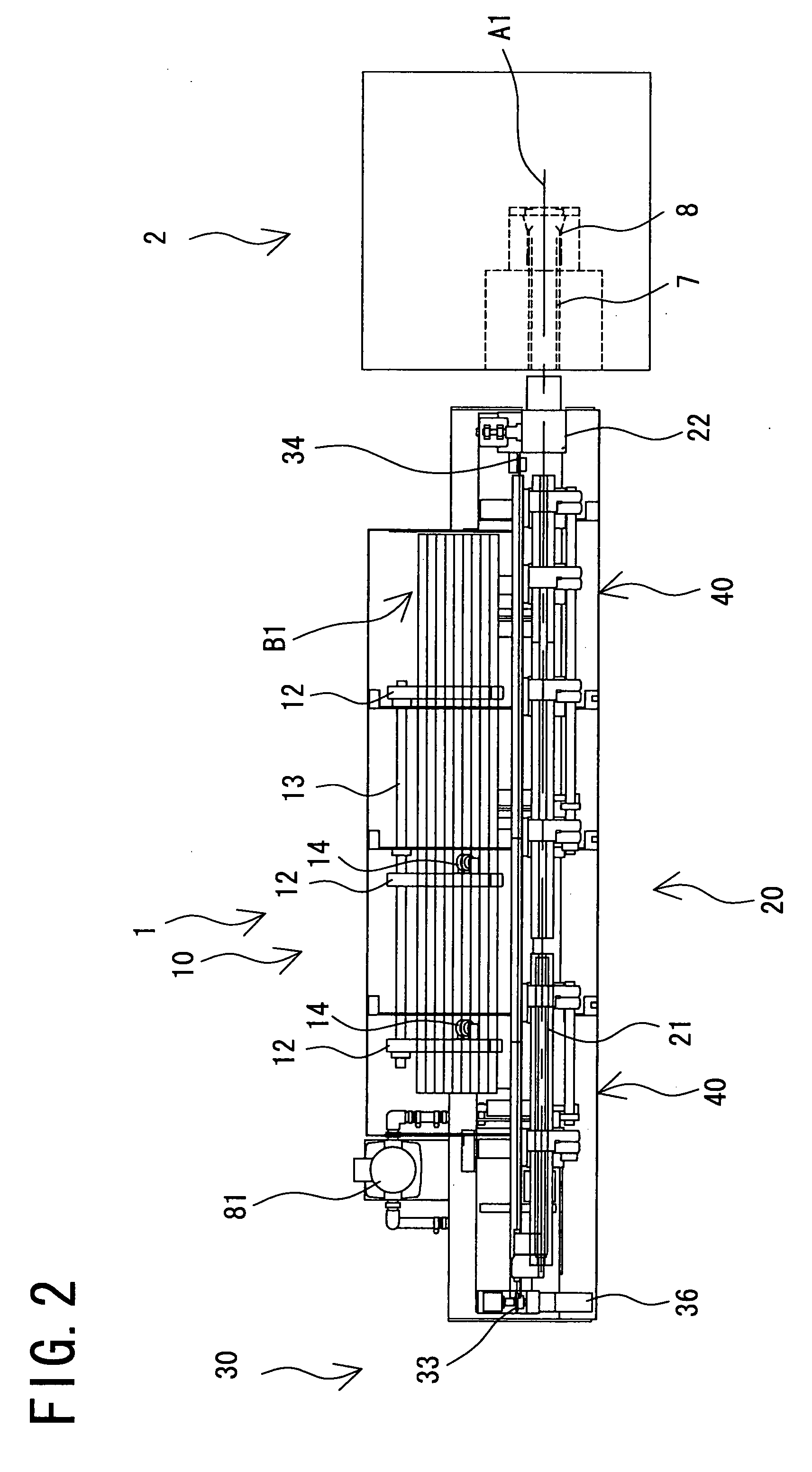 Bar feeder, feed rod vibration prevention support of material feeder and vibration stopper of material feeder