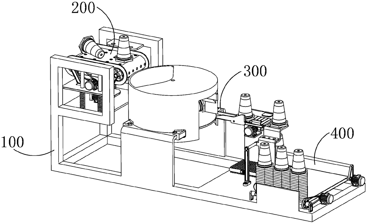 Orderly palletizing stacking machine for stone separation of barricades