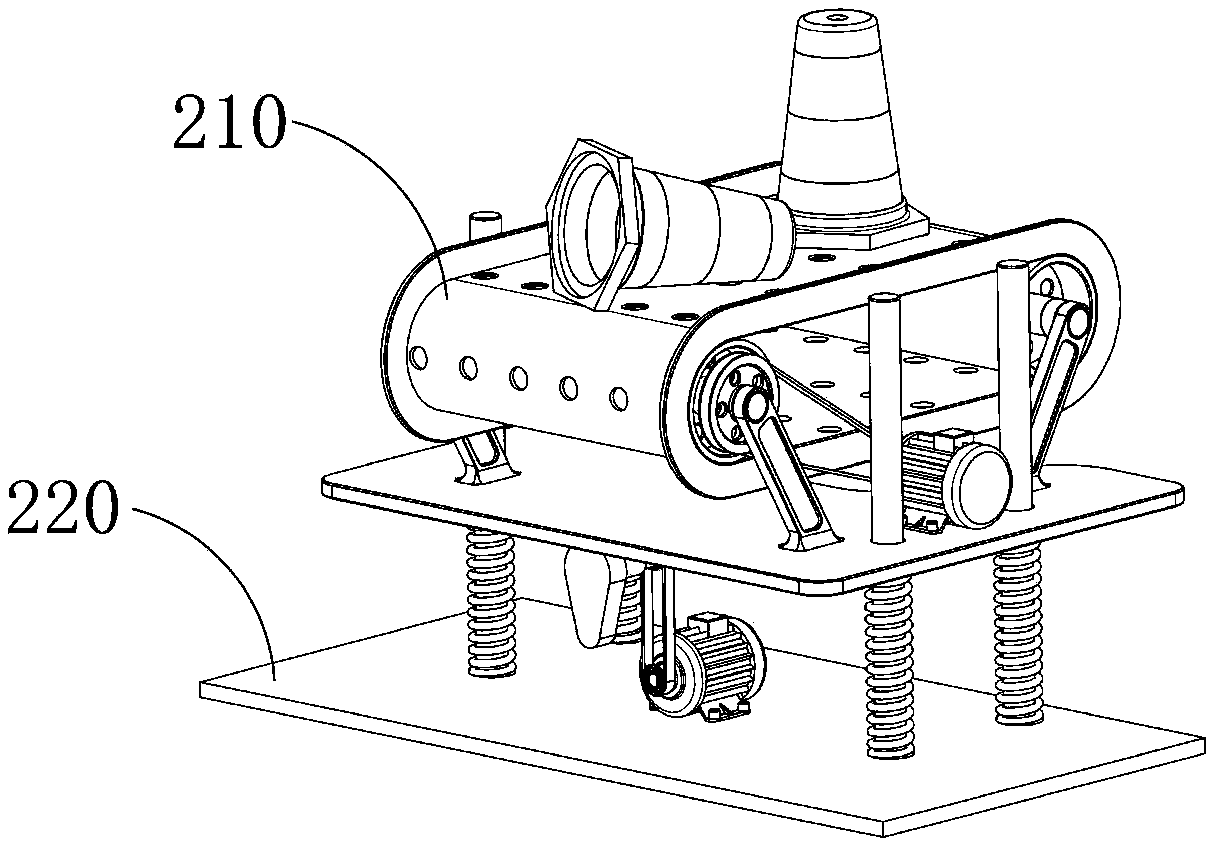 Orderly palletizing stacking machine for stone separation of barricades