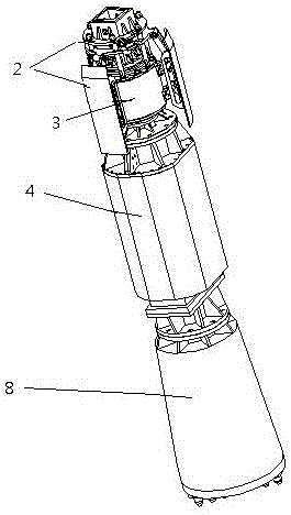 Hydraulic high-frequency down-the-hole rock-breaking drill at the bottom of the rotary pile machine