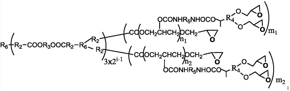 A kind of degradable self-crosslinking hyperbranched epoxy resin and preparation method thereof