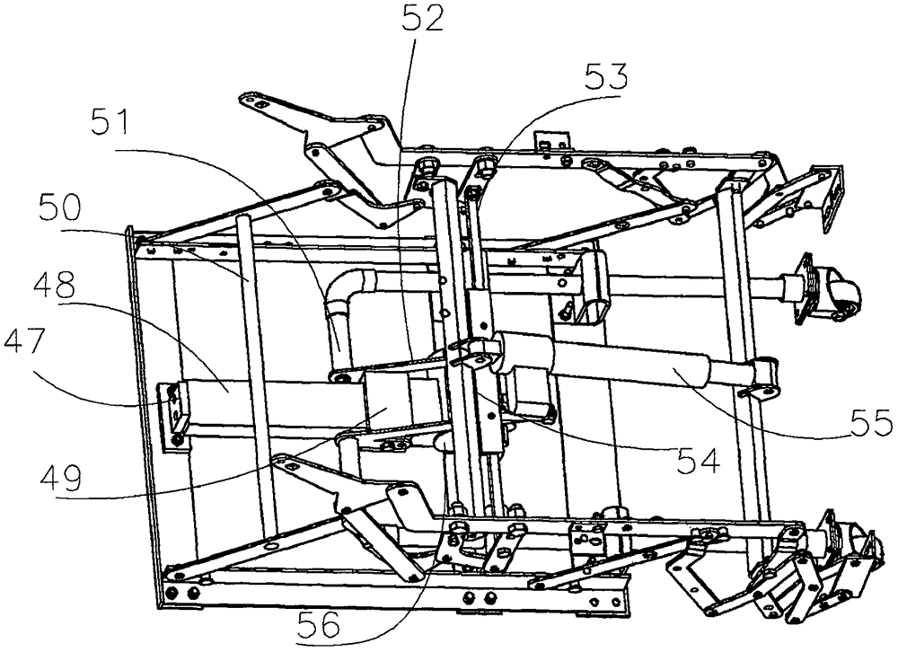 Anti-falling dual-motor transfer chair