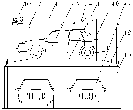 Door type three-dimensional garage