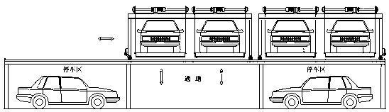 Door type three-dimensional garage