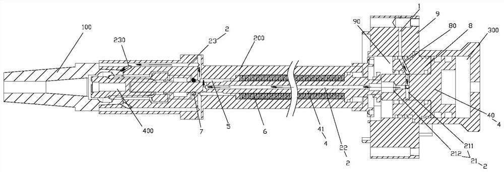 Cleaning structure and machining equipment with same