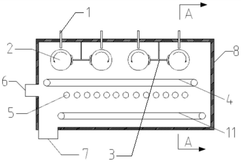 Slurry organic solid waste pyrolysis device and method