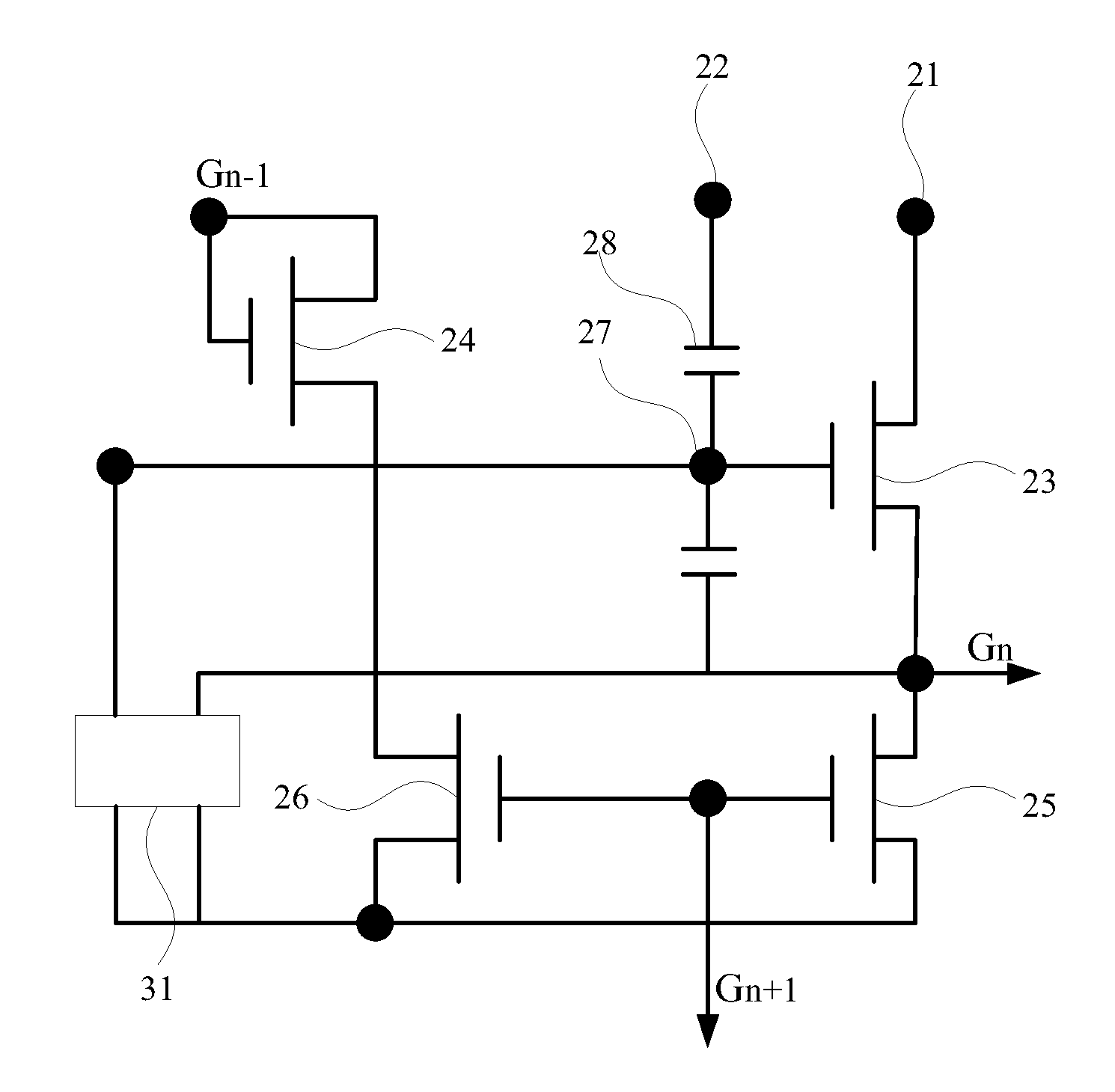 Driving Circuit of a Liquid Crystal Panel and an LCD