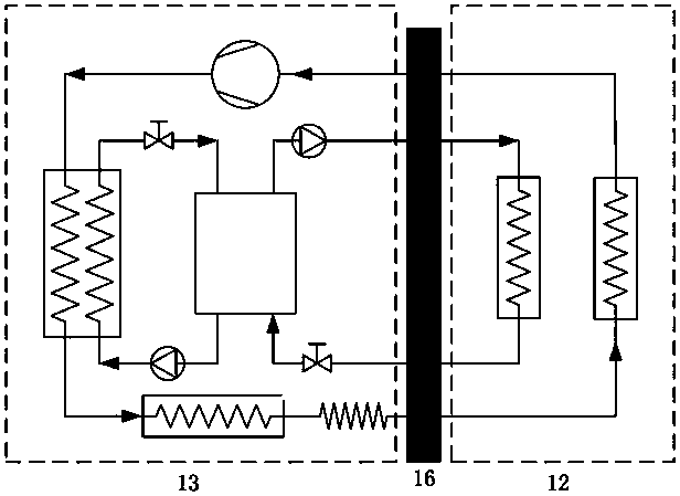 Heat storage defrosting system for cold storage air cooler and cold storage