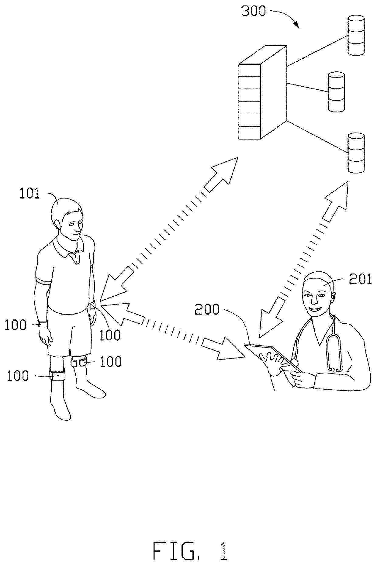 A device for measuring blood pressure