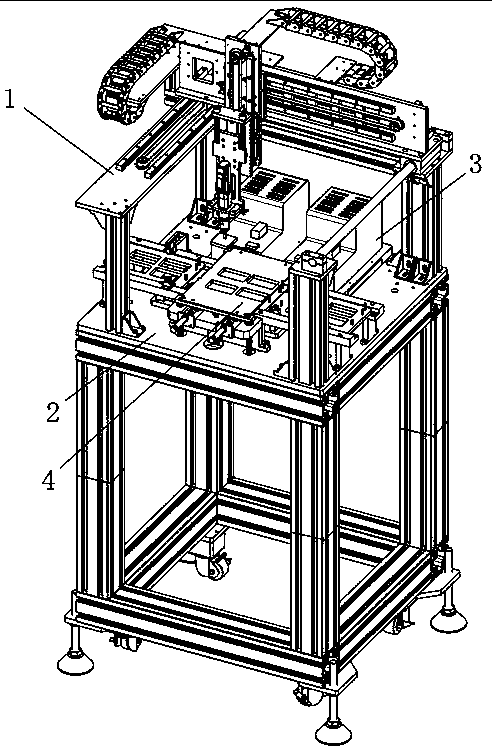 Steel sheet wedging device applied to processing of robot parts, and working method for same