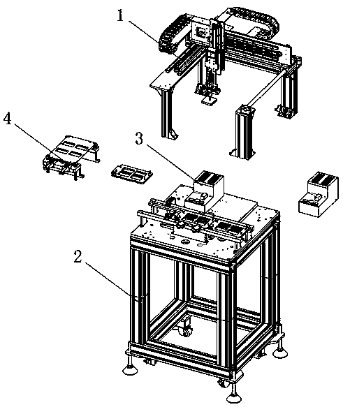 Steel sheet wedging device applied to processing of robot parts, and working method for same