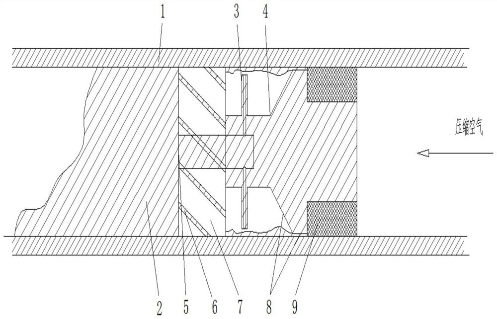 Coil pipe inner wall processing device