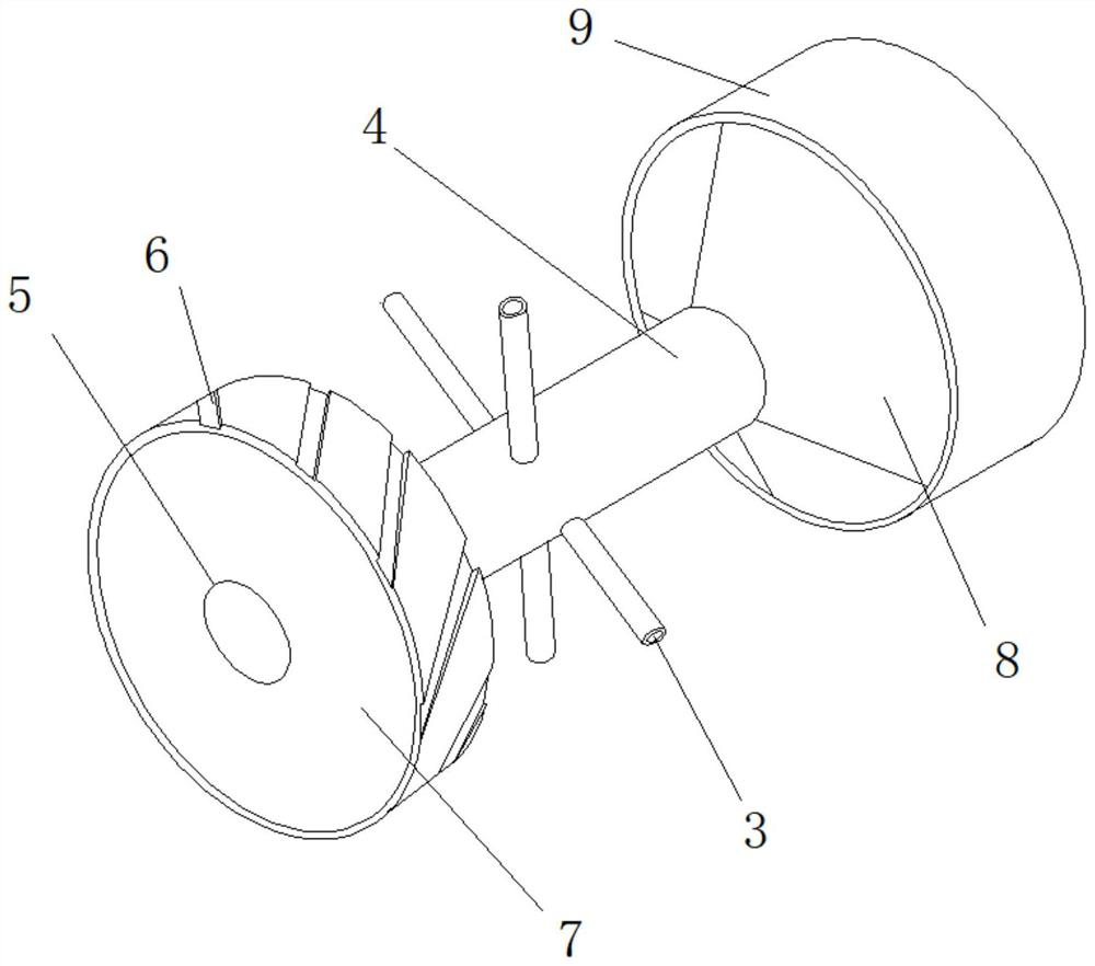 Coil pipe inner wall processing device