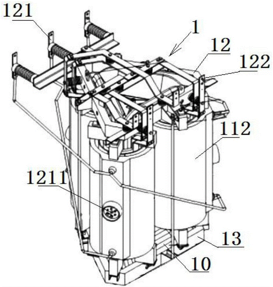 Resin insulation dry type transformer with three-dimensional reel iron core