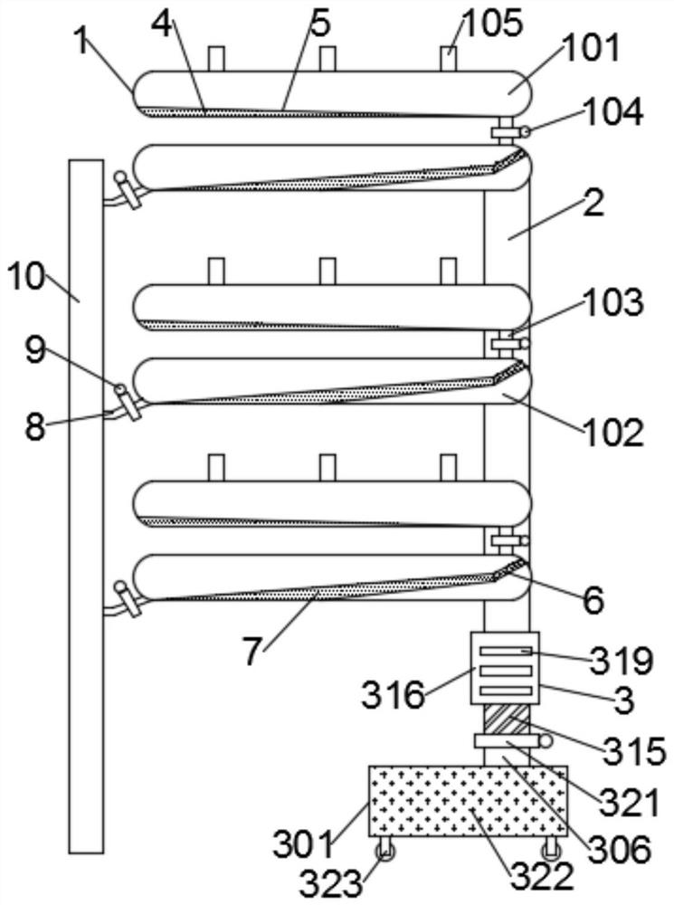 A high-rise sewage power generation mechanism for buildings