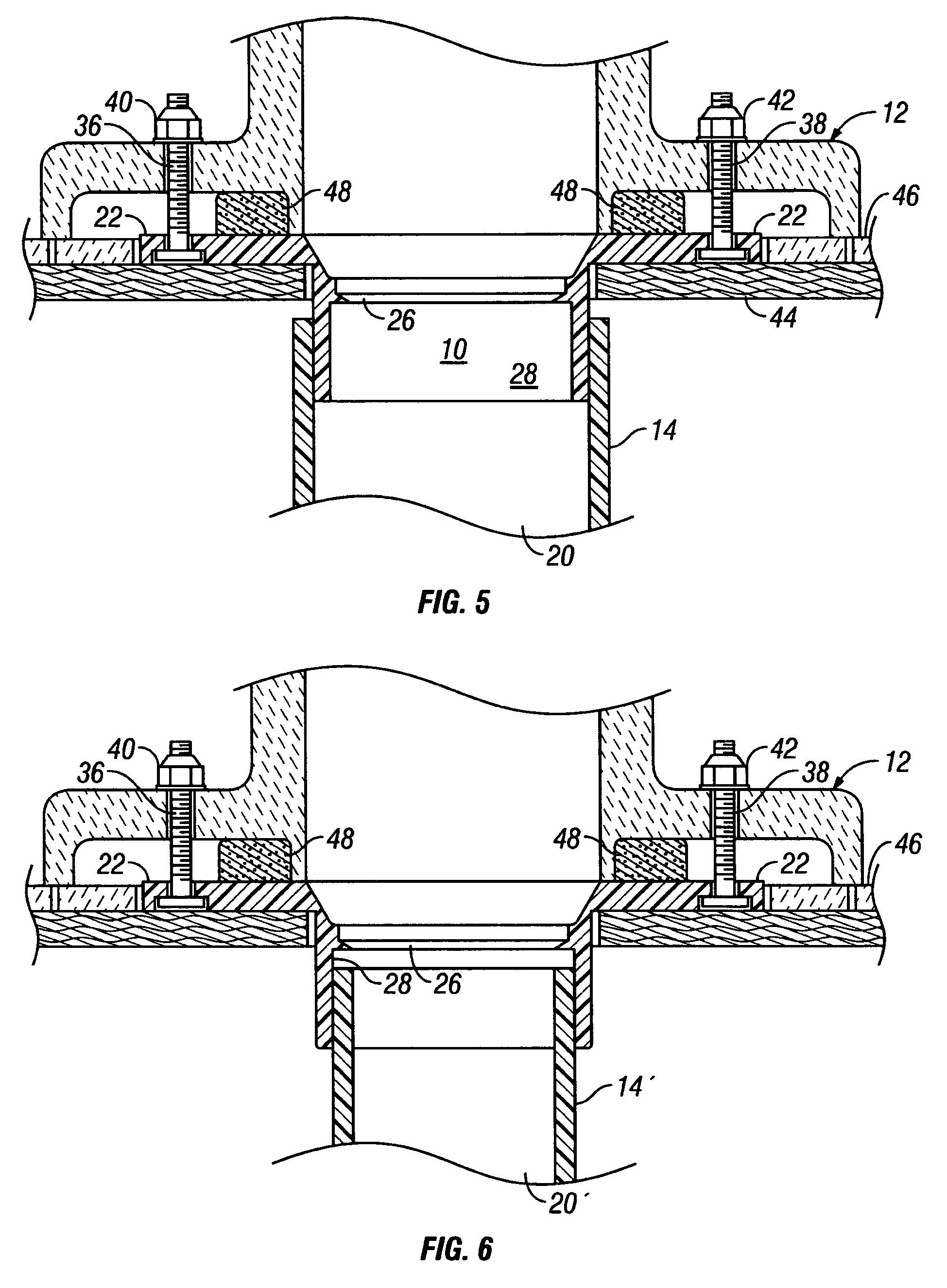 Closet flange with knockout retainer