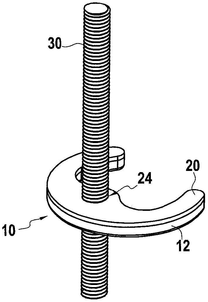 Anchoring element for a plumbing fastener