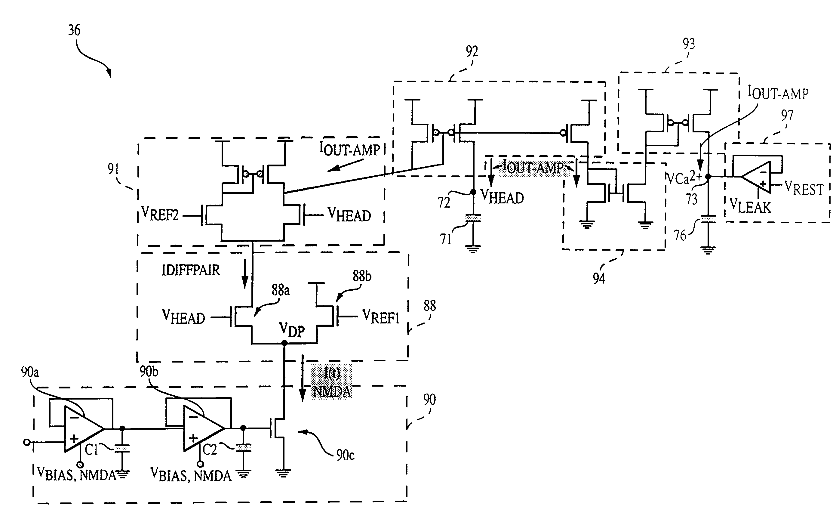 Hebbian synapse circuit