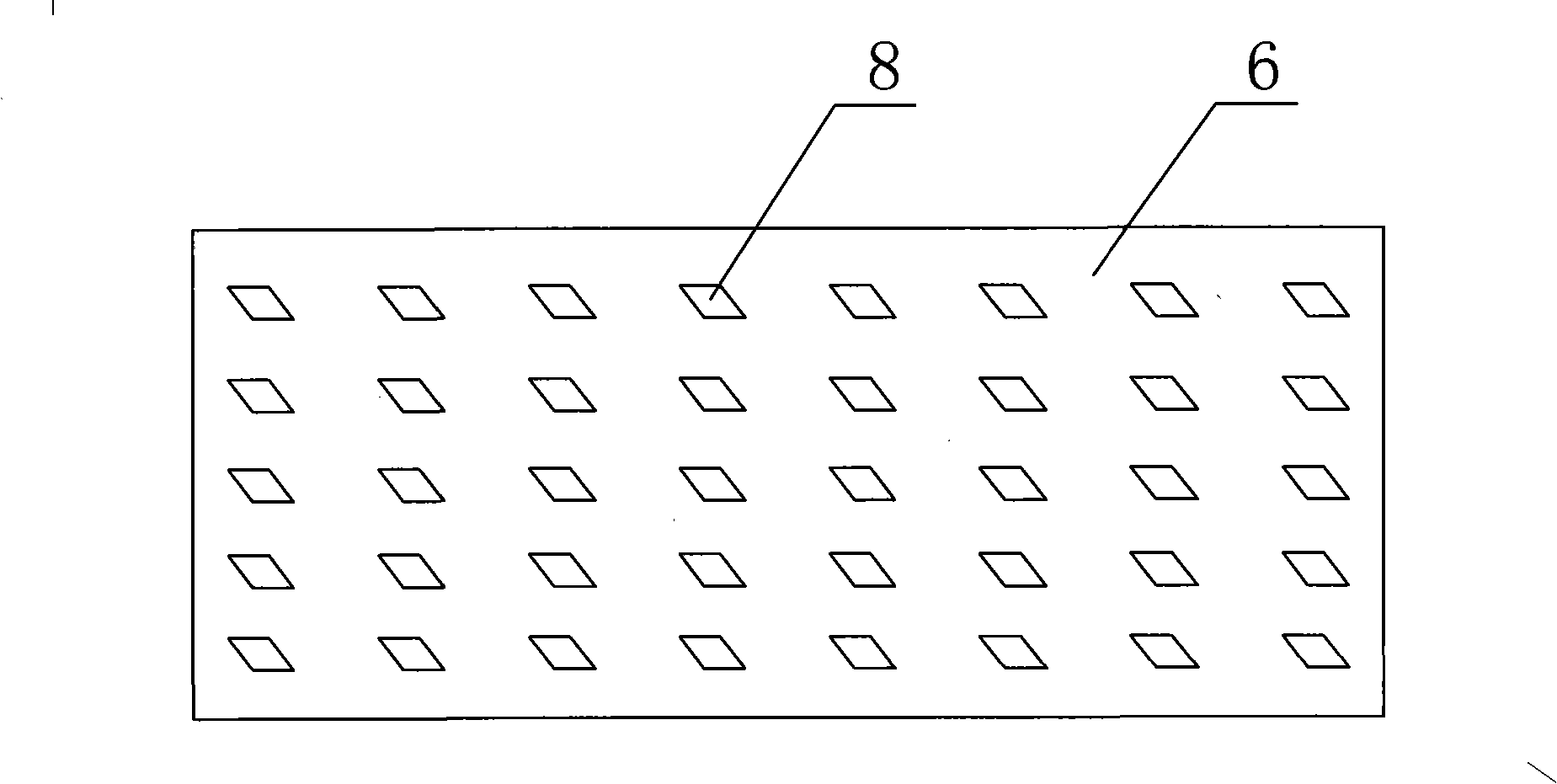 Fill type rubber rhombic conveying roll