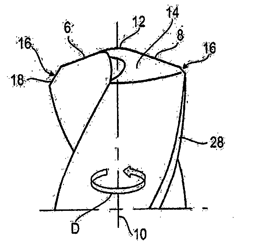 Rotary tool, in particular drill