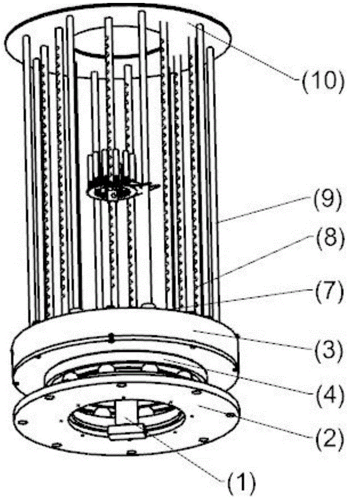 Flexible rotary workbench for preparing physical vapor deposition (PVD) coating on tool