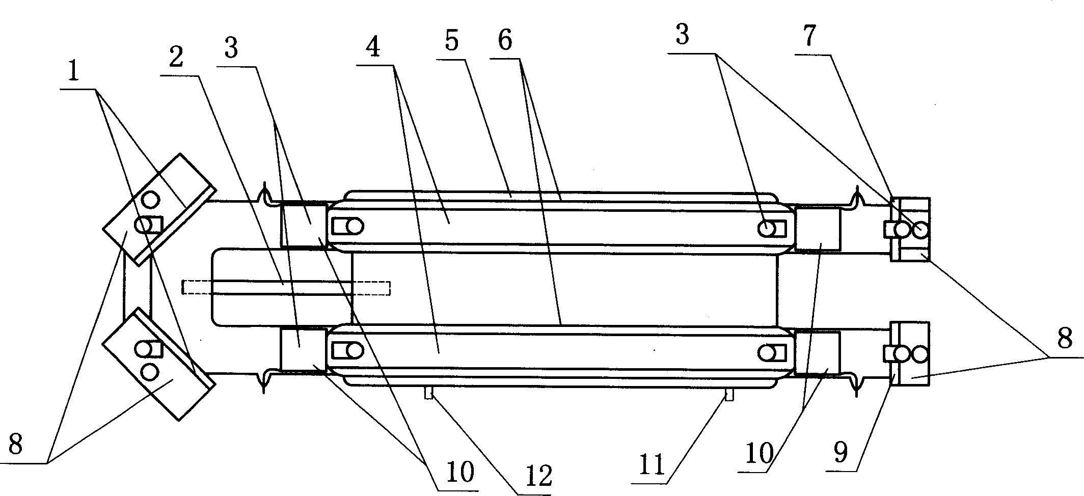 Middle power carbon dioxide laser tube