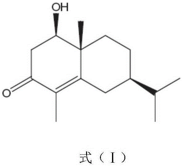 Use of Foveoeudesmenone in preparation of drug for treating acute gout