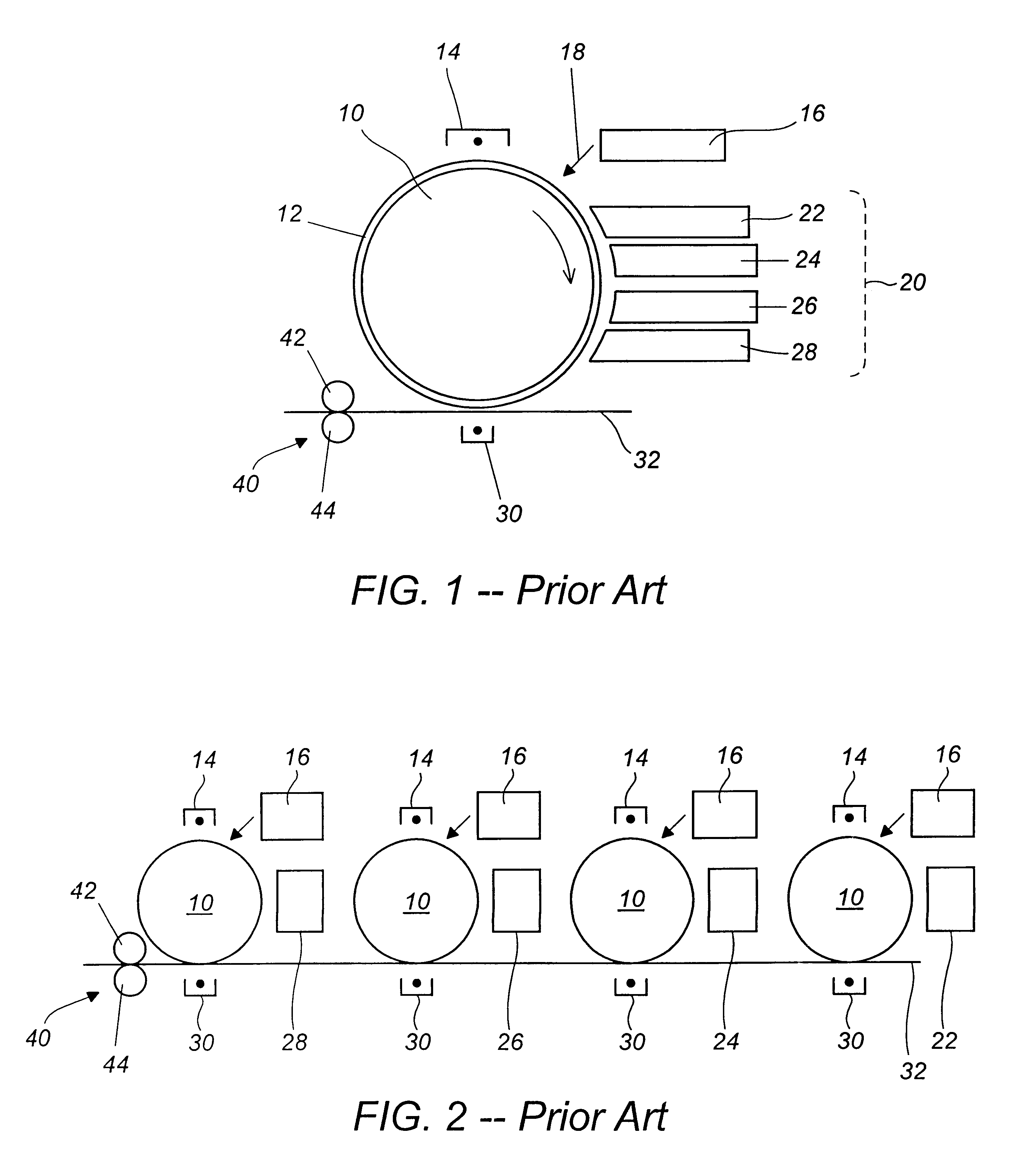 Color electrophotographic apparauts having image registration